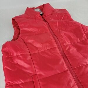 NWT Jackson Hole Outerwear Women's Solid Puffer Vest Full Zip Mock Neck Pink M